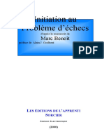 Initiation Au Probleme Dechecs by Marc Benoit