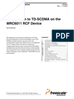 Introduction To TD-SCDMA On The MRC6011 RCF Device: Application Note