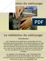 Formation Validation de Nettoyage