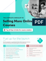 (Download Checklist) Selling More Online Courses