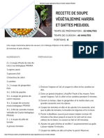 Recette de Soupe Ve?ge?talienne Ha Rira Et Dattes Medjool - PRANA