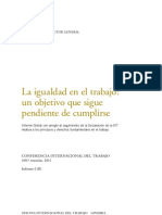 OIT Informe Global Sobre La Igualdad en El Trabajo