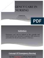 Emergency Care in Nursing