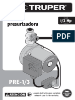 Bomba Presurizadora: Instructivo de