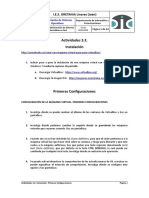 Actividades 3.2. Primeras Configuraciones