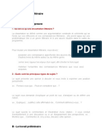 La Dissertation Littéraire