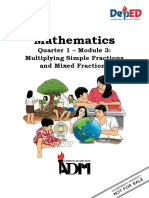 Mathematics: Quarter 1 - Module 3: Multiplying Simple Fractions and Mixed Fractions