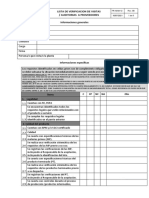 Lista de Verificacion de Visitas A Proveedores