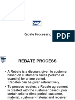 SAP Rebate Processing