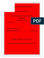 MCS Demonstration - Defendant Memorial