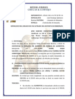 Contestacion de Demanda de Aumento de Alimentos