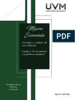 Actividad 5. Análisis Del Caso: Inflación. Unidad 3. El Crecimiento y La Política Económica.