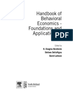 Handbook of Behavioral Economics - Foundations and Applications 2