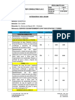 Cotizacion N°2021-169-009 - Siderperu - S.V Mantenimiento Spat Sub Estacion y Torres