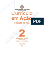 Versão Preliminar Projeto de Vida 2 Série 1º Sem. Parte I