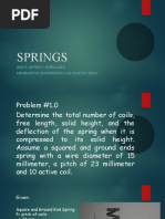 Sample Problems SPRINGS