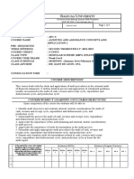 Syllabus Auditing and Assurance Concepts and Application 1