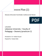 Lesson Plan - Cardiovascular Disease