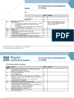 P1 Conservation and Dissipation of Energy Student Book Answers