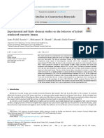 Experimental and Finite Element Studies On The Behavior of Hybrid Reinforced Concrete Beams