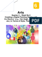 Quarter 2 - Week No.5 Creating A Digital Painting Similar With The Masters' (E.g., Van Gogh, Amorsolo, Etc.) in Terms of Style, Theme, Etc