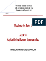 10 - Solos1 - Aula 10 - Capilaridade - Permeabilidade