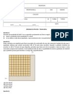 Atividade de Revisão - Matemática