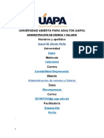 Tarea 2 Administración de Nomina y Salario