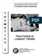 30 - Fractions in Lowest Terms