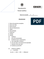 Questionário Perda Auditiva