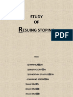 Study OF Esuing Stoping