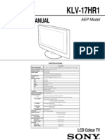 Klv-17hr1 LCD Colour TV