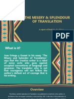 The Misery & Splendour of Translation: A Report of Rodalyn Joy Dizon