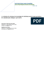 A Evolução Do Sistema Da Tecnologia de Telefonia Móvel