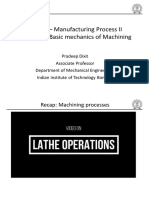 ME338 - Lecture 2 - Basic Mechanics of Machining