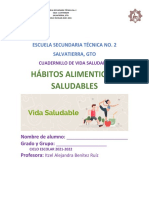 Cuadernillo de Trabajo Vida Saludable 2021-22 TEMA ALIMENTACION 2do Trimestre