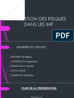 La Gestion de Risque Dans Les Imf