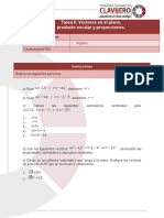 Tarea 6. Vectores en El Plano, Producto Escalar y Proyecciones