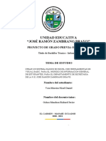 Proyecto de Grado - Crear Un Sistema Básico en Excel Con Herramientas de Visual Basic