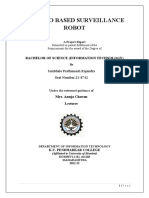 Arduino Based Surveillance Robot: Bachelor of Science (Information Technology)