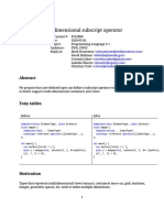 Multidimensional Subscript Operator