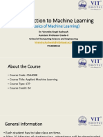 Basics of Machine Learning