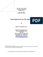 Course of Study Current Developments in Employment Law