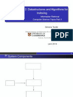 Lecture 2: Datastructures and Algorithms For Indexing: Information Retrieval Computer Science Tripos Part II