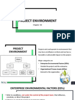 PMBOK Chapter 2-3 Project Environment and PM Role