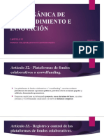 Ley Orgánica de Emprendimiento e Innovación Cap 6