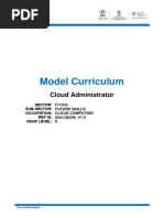 Model Curriculum: Cloud Administrator