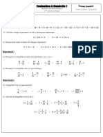 1er Année Collige Mathematique Examan de Prepier Semestre