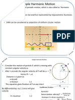 Simple Harmonic Motion SHM