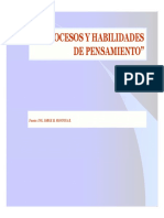 Proceso y Habilidades Del Pensamiento